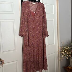 Natural Life dress. Size Medium Multi Mauve colors